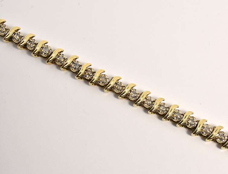 Popular S Link Diamond Bracelet