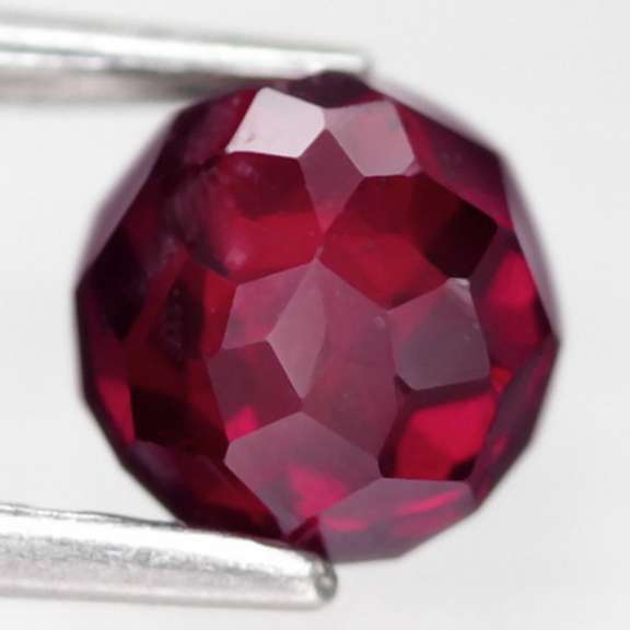 Full checker cut! 3.14ct violet red Rhodolite Garnet