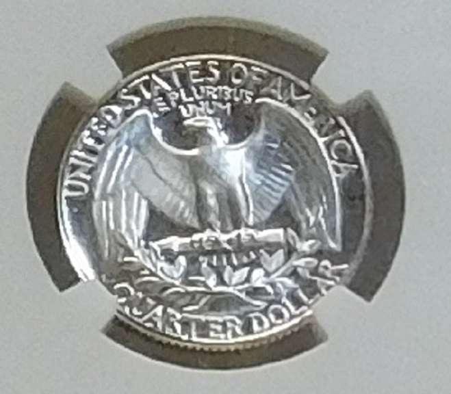 1964 PROOF Silver Wash Qtr NGC PF-68UC