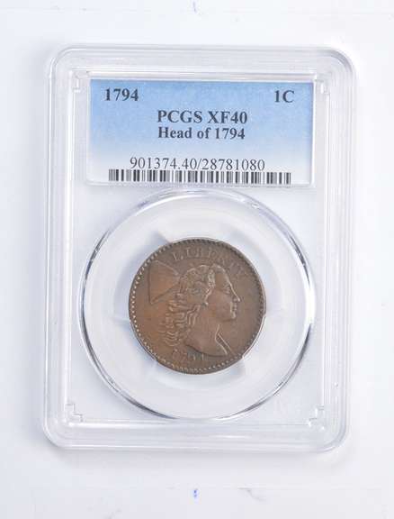 XF40 1794 Liberty Cap Large Cent - Head Of 1974 - Graded PCGS