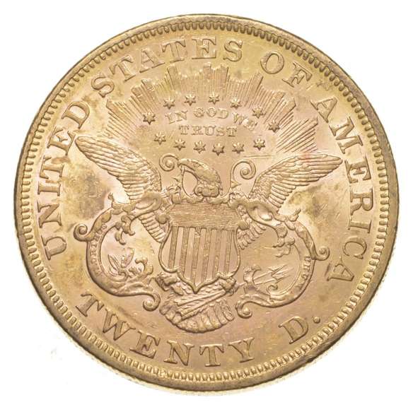 1866 $20 Liberty Head Gold Double Eagle