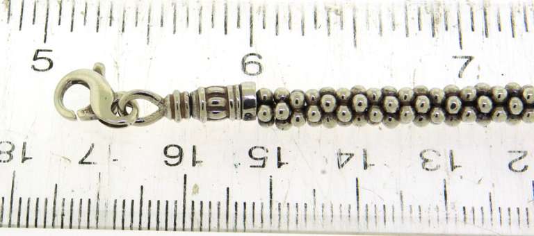 Lagos two tone Bar Sterling Silver Bracelet