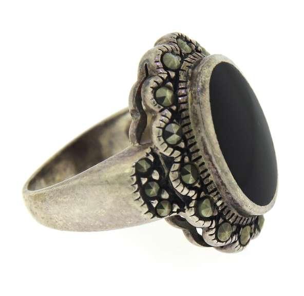 Sterling Silver Black Onyx Ring