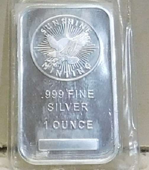 1 Oz Silver Bar PROOF - Sunshine