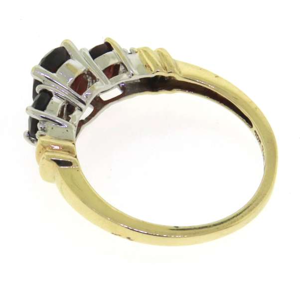 Favorite Garnet and Diamond Ring in Yellow Gold
