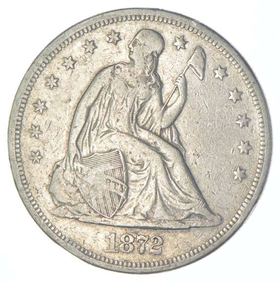 1872 Seated Liberty Silver Dollar