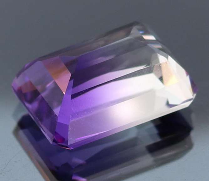 Beautiful 21.29ct top color created Ametrine