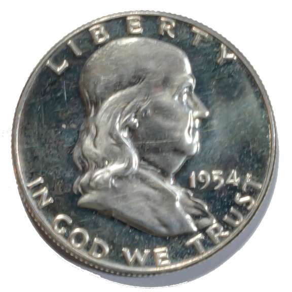Choice Proof 1954 Franklin Half Dollar