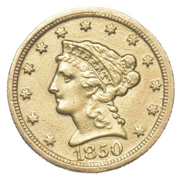1850-C $2.50 Liberty Head Gold Quarter Eagle