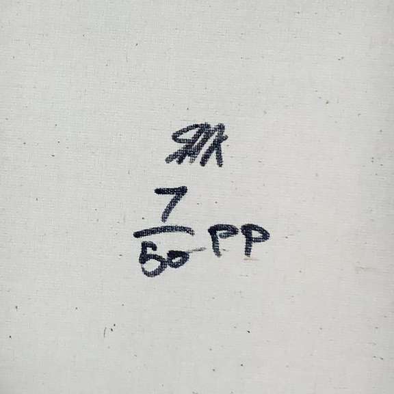 50 Dollar Bill by Steve Kaufman (1960-2010)