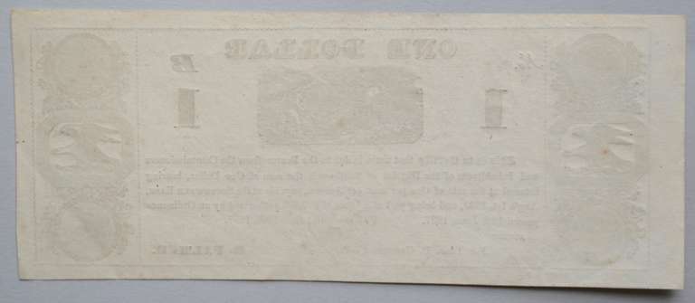 $ 1 District of Southwark Phil Pa 1837 Note Unc