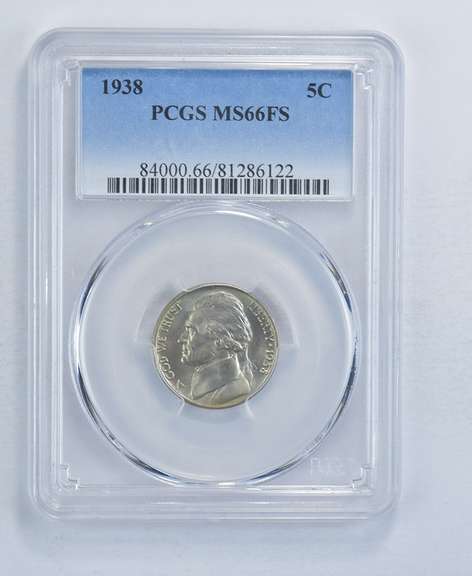 MS66 FS 1938 Jefferson Nickel - Graded PCGS