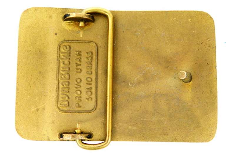 Lonestar Solid Brass Belt Buckle