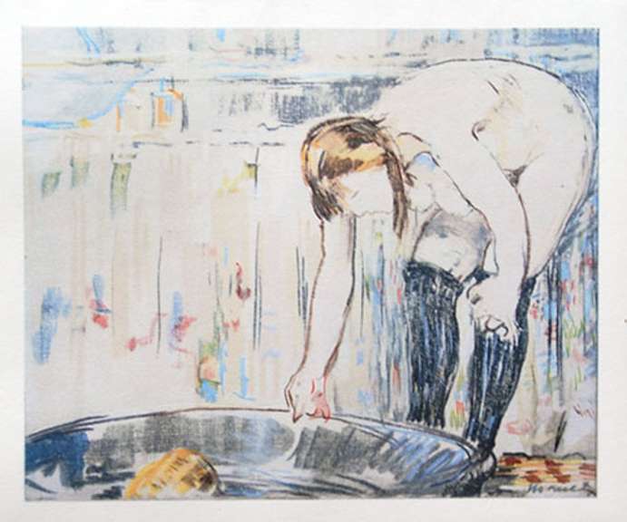 Vintage Edouard Manet, The Tub
