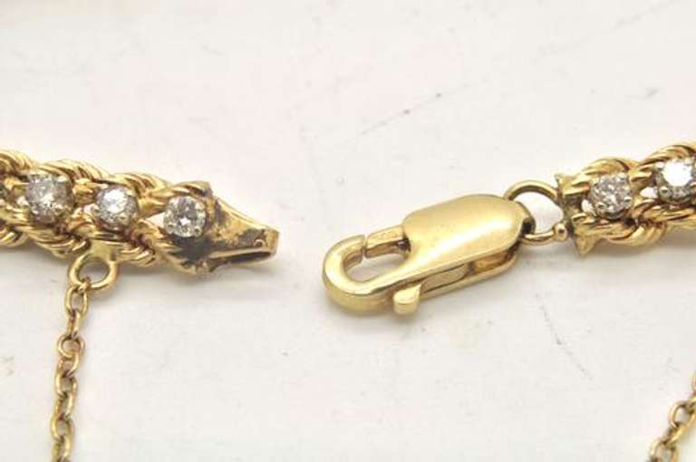 LADIES 14 KT DIAMOND BRACELET
