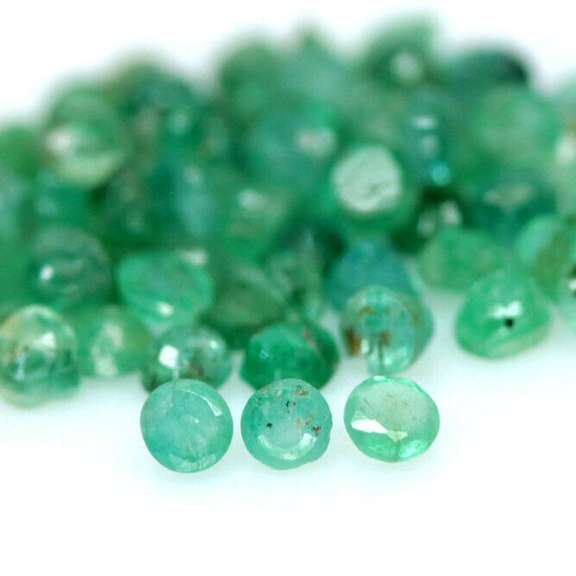 Emerald green 4.15ct 126pc Emerald set