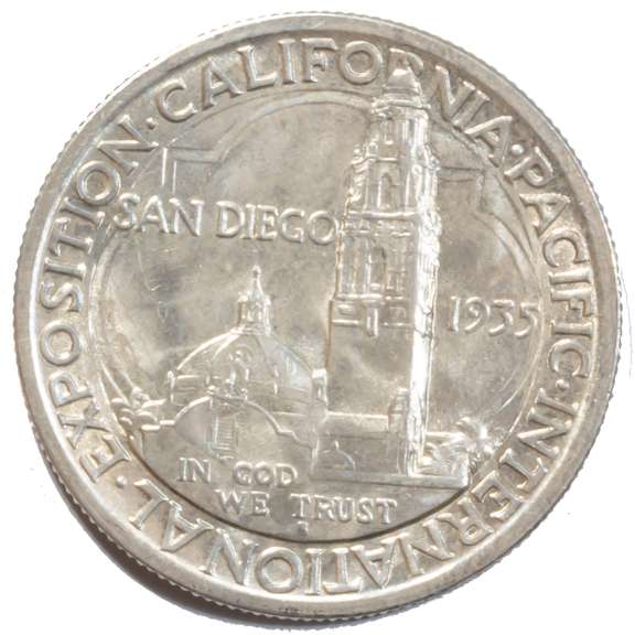 1935 S San Diego BU Comm Half Dollar