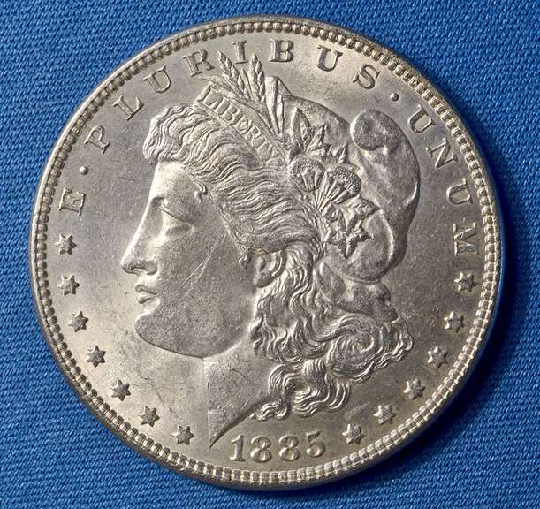 1885 B U MORGAN DOLLAR
