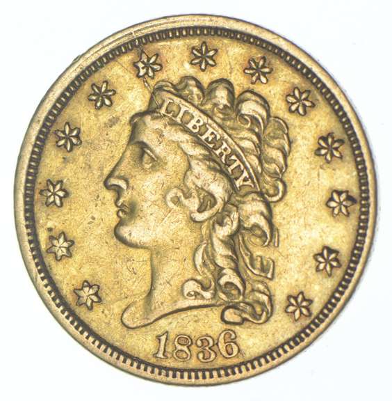 1836 $2.50 Classic Head Gold Quarter Eagle