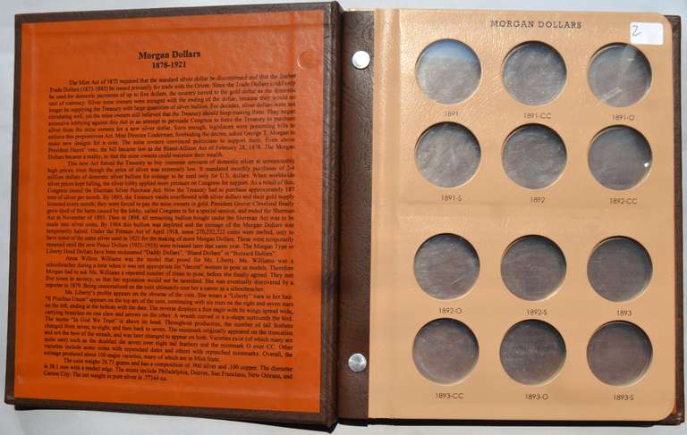 1891-1921 Dansko Morgan Dollar Album