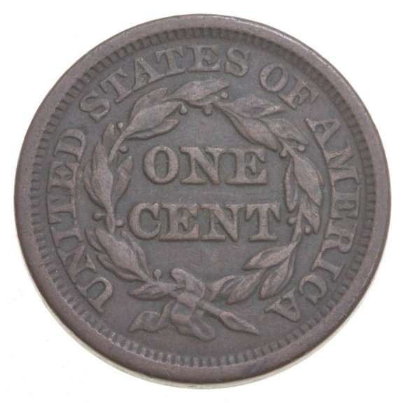 1847 Braided Hair Large Cent