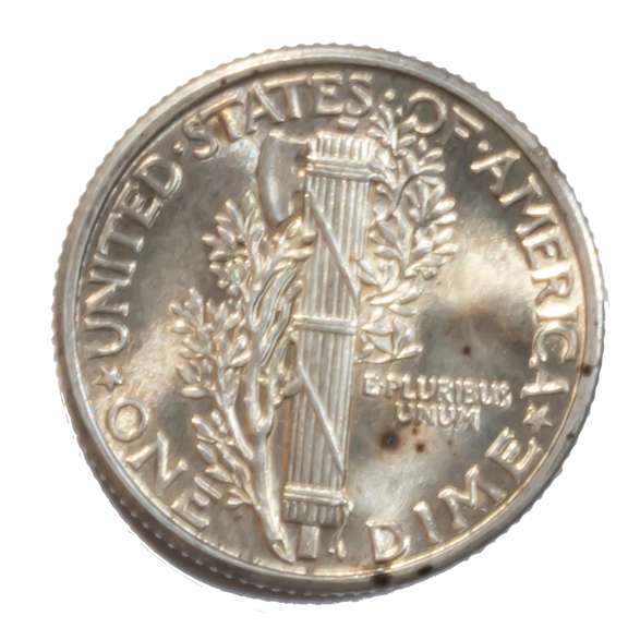 1927 Full Band BU Mercury Dime