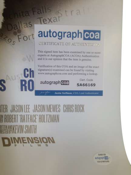 Jay & Silent Bob Strike Back Signed 27x40 Poster Kevin Smith Jason Mewes ACOA