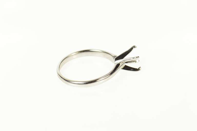 Platinum Classic Solitaire 5.8mm Engagement Setting Ring