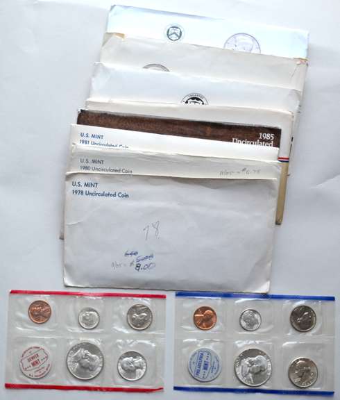 Various  US Mint Sets 1960-1989