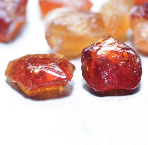 Gorgeous 23.7ct uncut Garnet set