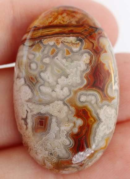 Highly figurative 41.65ct crazy lace Agate
