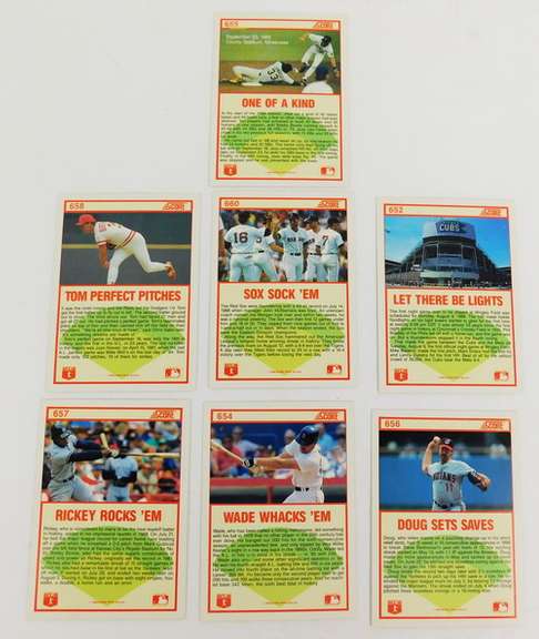 7 Score 1988 Highlight Baseball Cards