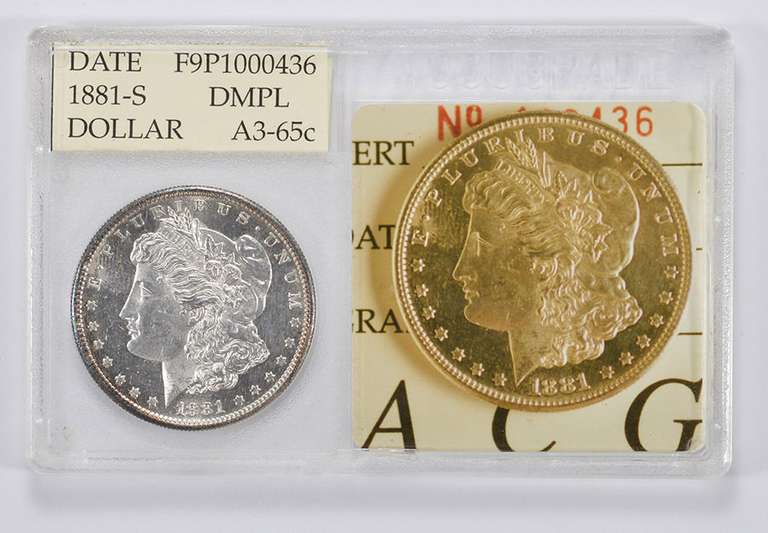 A3-65c 1881-S Morgan Silver Dollar - Accugrade Graded