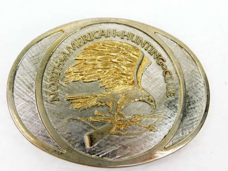 Wings of Gold Hunting Club Belt Buckle w/Box