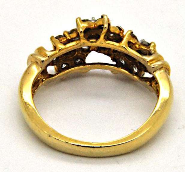 14K GOLD & DIAMONDS RING AND EARRINGS SET