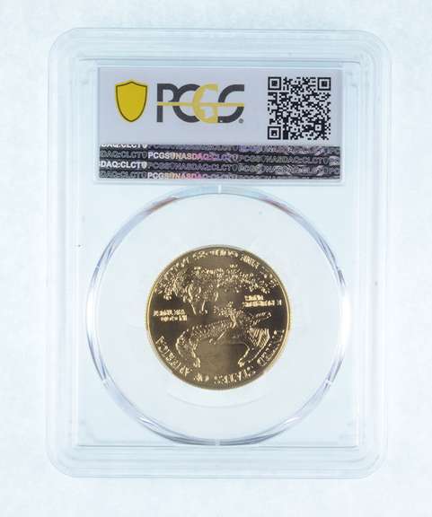 MS70 1988 $25 American Gold Eagle 1/2 Oz Fine Gold - Graded PCGS