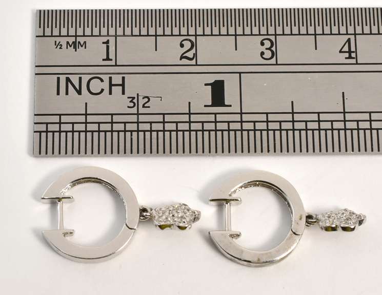 Tasteful Diamond Earrings in 14K WG