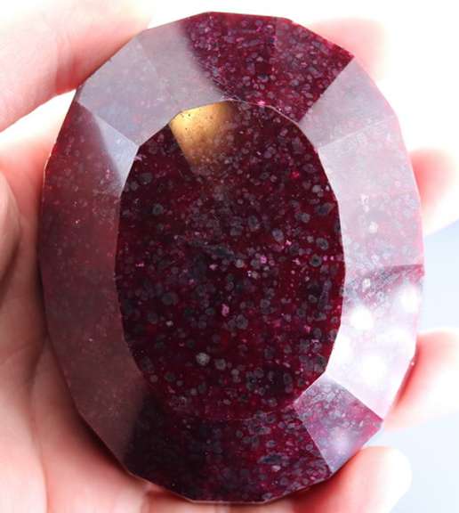 Impressive! 2,520ct dark violet red Brazilian Ruby