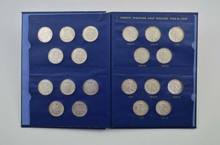 Complete Set 20 Coin Liberty Walking Half Dollars 1941-47- Nicer