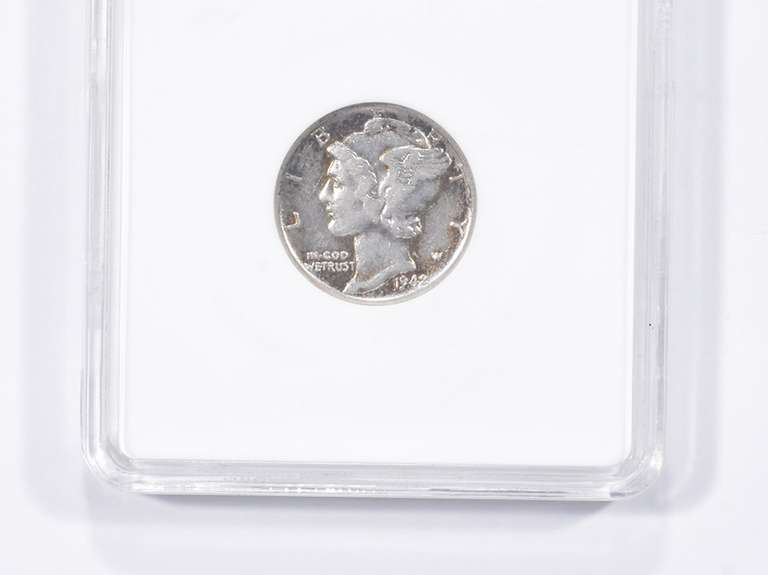 VF30 1942/1-D Mercury Dime - Graded ANACs