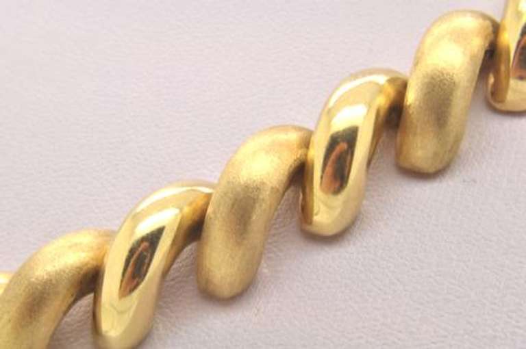 LADIES 14 KT YELLOW GOLD SAN MARCO NECKLACE