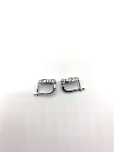 Unique Sterling Silver Earrings with White Gemstones
