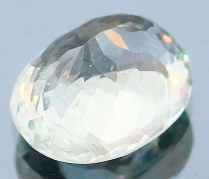 High fire 4.41ct platinum blue Aquamarine