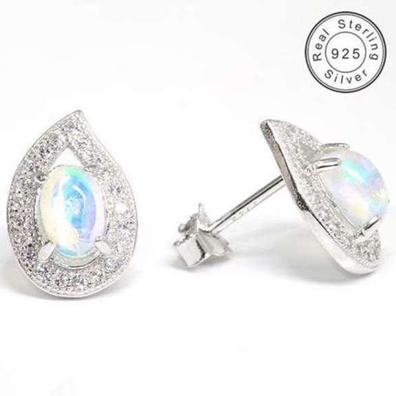 ETHIOPIAN OPAL STERLING SILVER EARRINGS