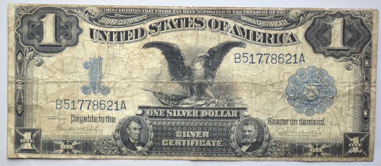 Black Eagle $ 1 US Silver Certificate
