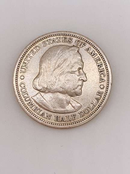 1893 SILVER COLOMBIAN HALF DOLLAR