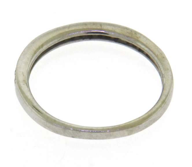 Elegant White Gold Diamond Band