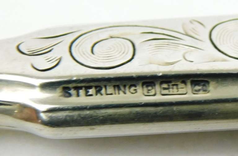 Antique Ladies Sterling Silver Button Hook