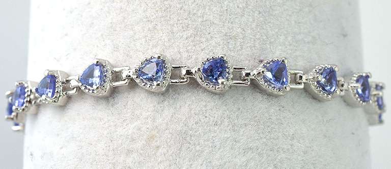 Sweet Iolite Bracelet in Sterling