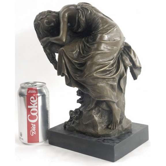 Naked Lady Resting Bronze Sculpture